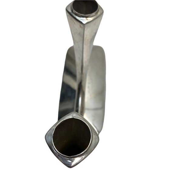 WMF Candle Holder Silverplate Candelabra Mid Century Modern 10.5" Centerpiece - Picture 11 of 11